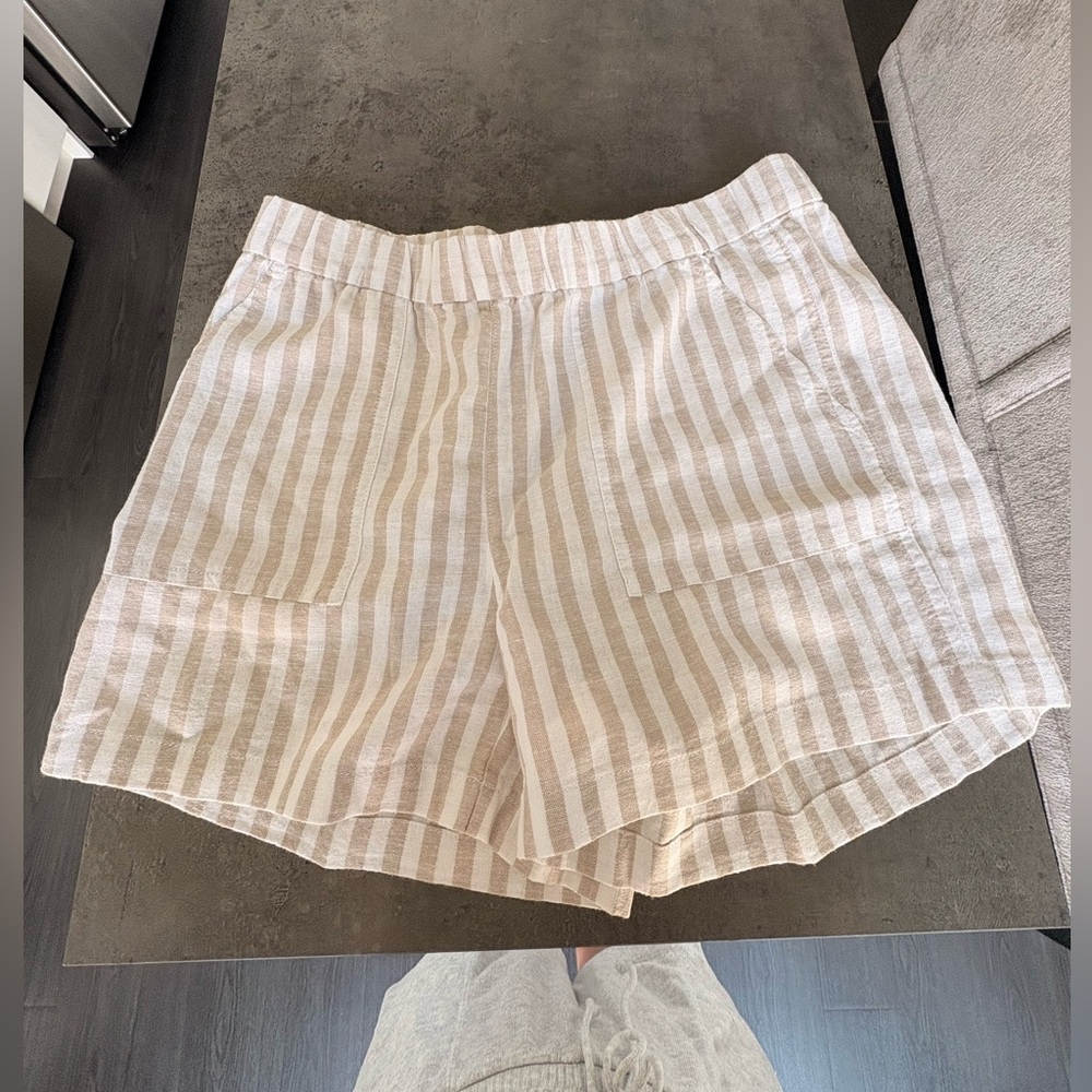 J. Crew Beige Striped Women's Shorts
